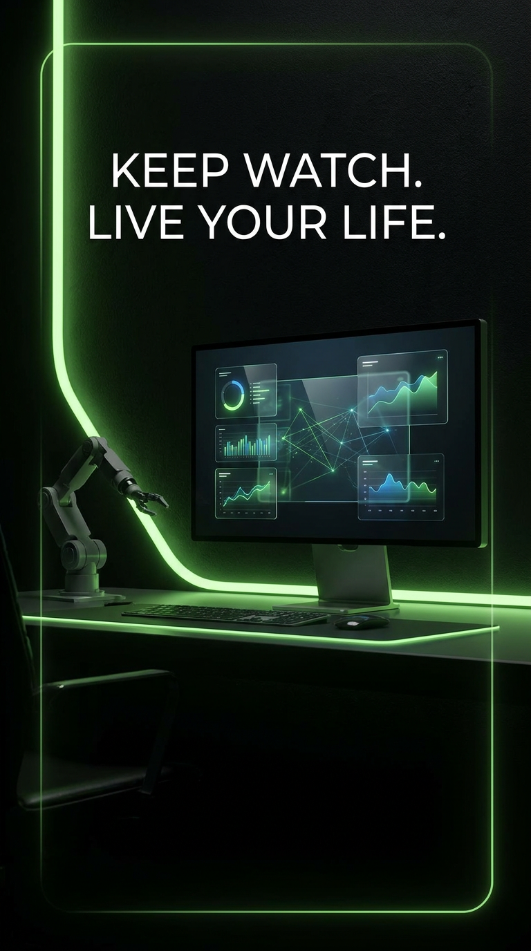DeskBot Full Access — Keep watch. Live your life. $399/year ready to ship.