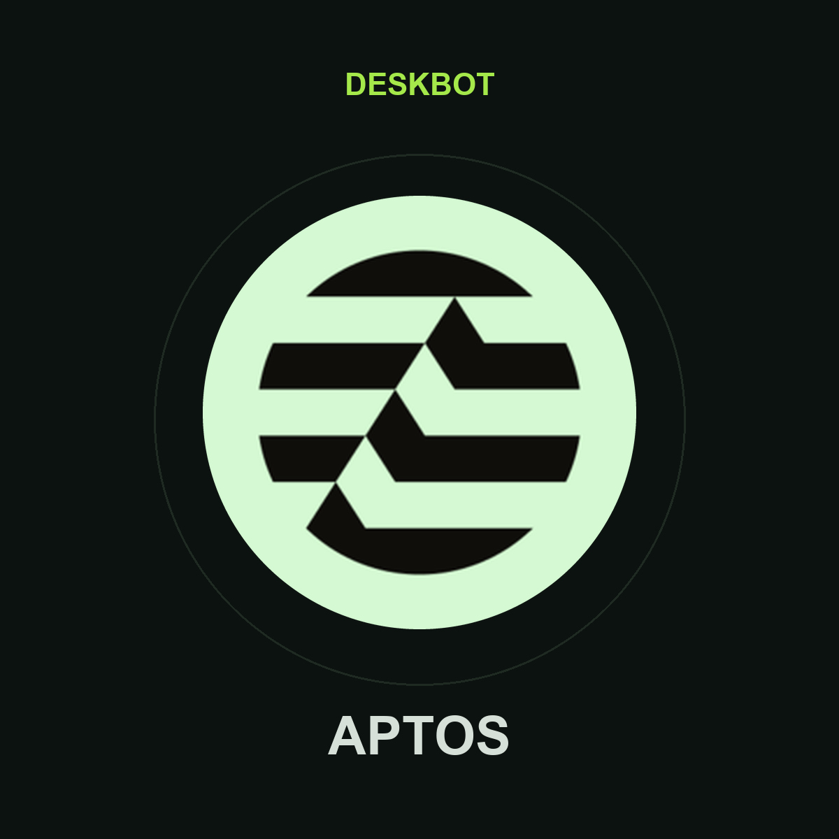 Aptos (APT) logo on the DeskBot auto betting bot product tile