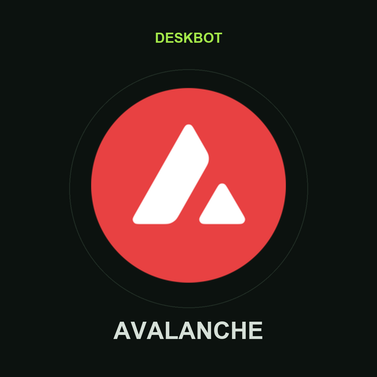 Avalanche (AVAX) logo on the DeskBot auto betting bot product tile