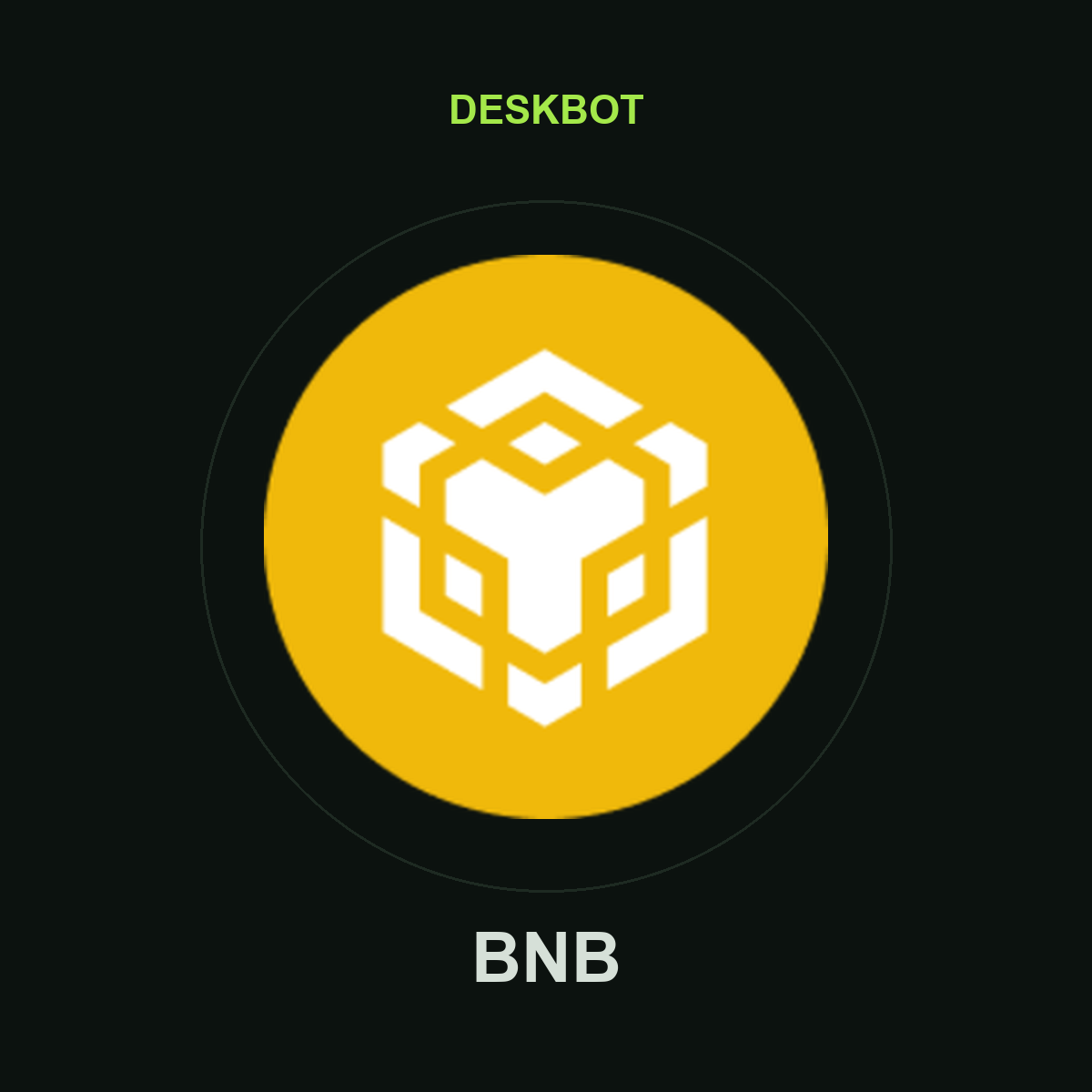 BNB (BNB) logo on the DeskBot auto betting bot product tile