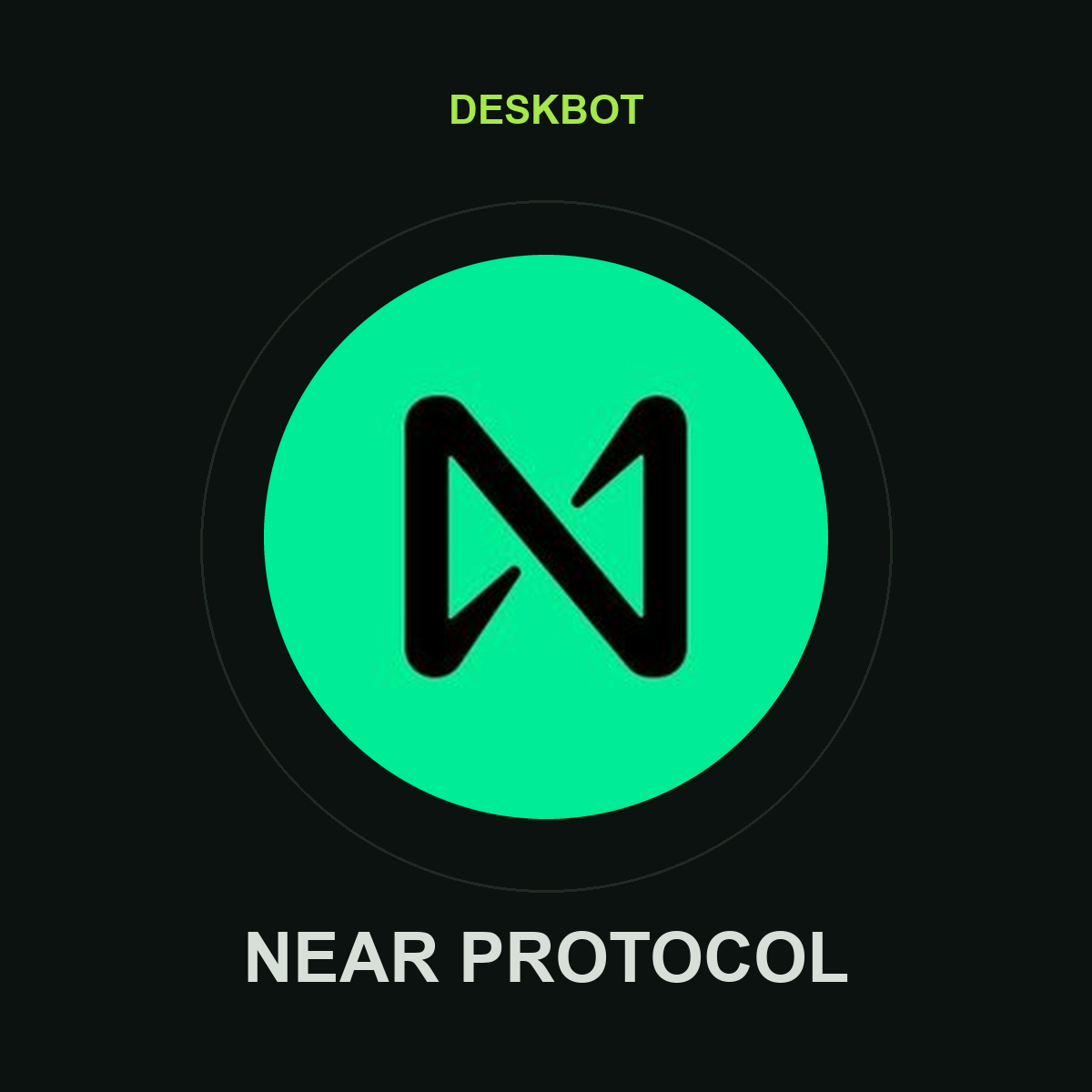 NEAR Protocol (NEAR) logo on the DeskBot auto betting bot product tile