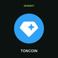 Toncoin (TON) logo on the DeskBot auto betting bot product tile
