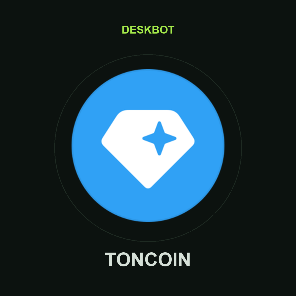 Toncoin (TON) logo on the DeskBot auto betting bot product tile