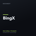 BingX logo on the DeskBot auto trading bot product tile
