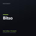 Bitso logo on the DeskBot auto trading bot product tile