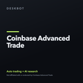 Coinbase Advanced Trade logo on the DeskBot auto trading bot product tile