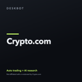 Crypto.com logo on the DeskBot auto trading bot product tile