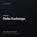 Delta Exchange logo on the DeskBot auto trading bot product tile