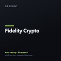 Fidelity Crypto logo on the DeskBot auto trading bot product tile