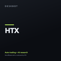 HTX logo on the DeskBot auto trading bot product tile