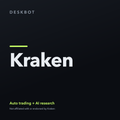 Kraken logo on the DeskBot auto trading bot product tile
