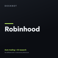 Robinhood logo on the DeskBot auto trading bot product tile