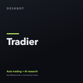 Tradier logo on the DeskBot auto trading bot product tile