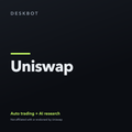 Uniswap logo on the DeskBot auto trading bot product tile