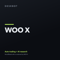 WOO X logo on the DeskBot auto trading bot product tile